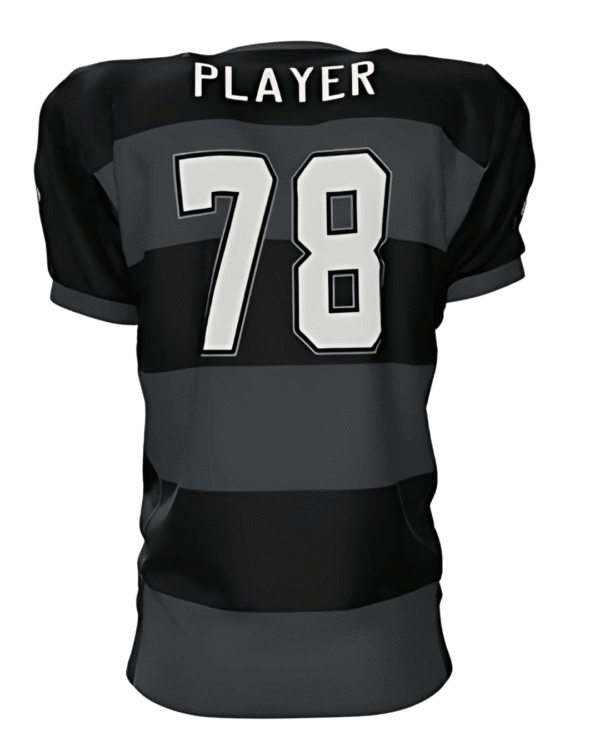 Custom Stripes Loose-Fit Football Jersey - Image 2