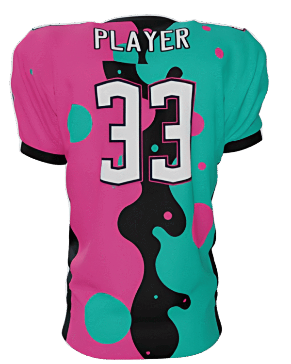 Custom Bubble Racer Loose-Fit Football Jersey - Image 2